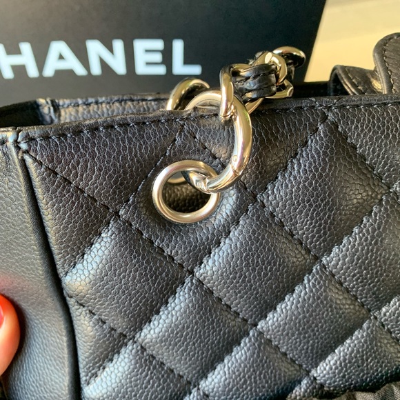 SOLD Chanel Petite Shopping Tote. - Picture 10 of 11